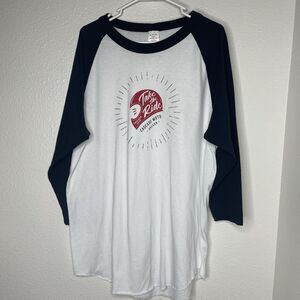 Cascade Moto Oregon Motorcycle Raglan Sleeve Shirt Colorblock Size XL Unisex